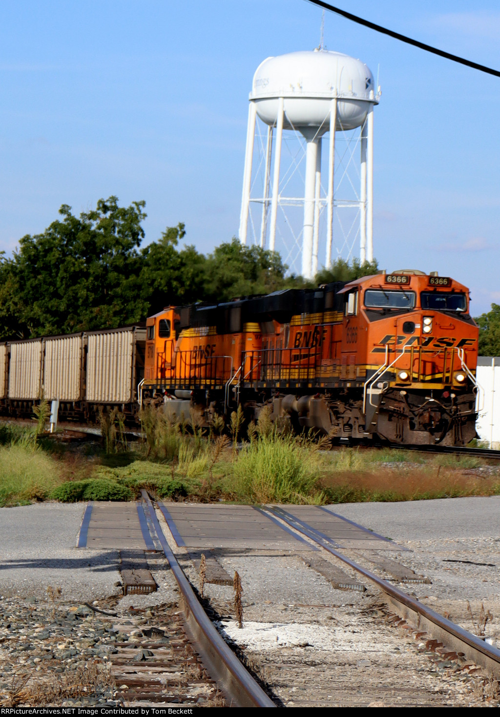 Looking down the old siding